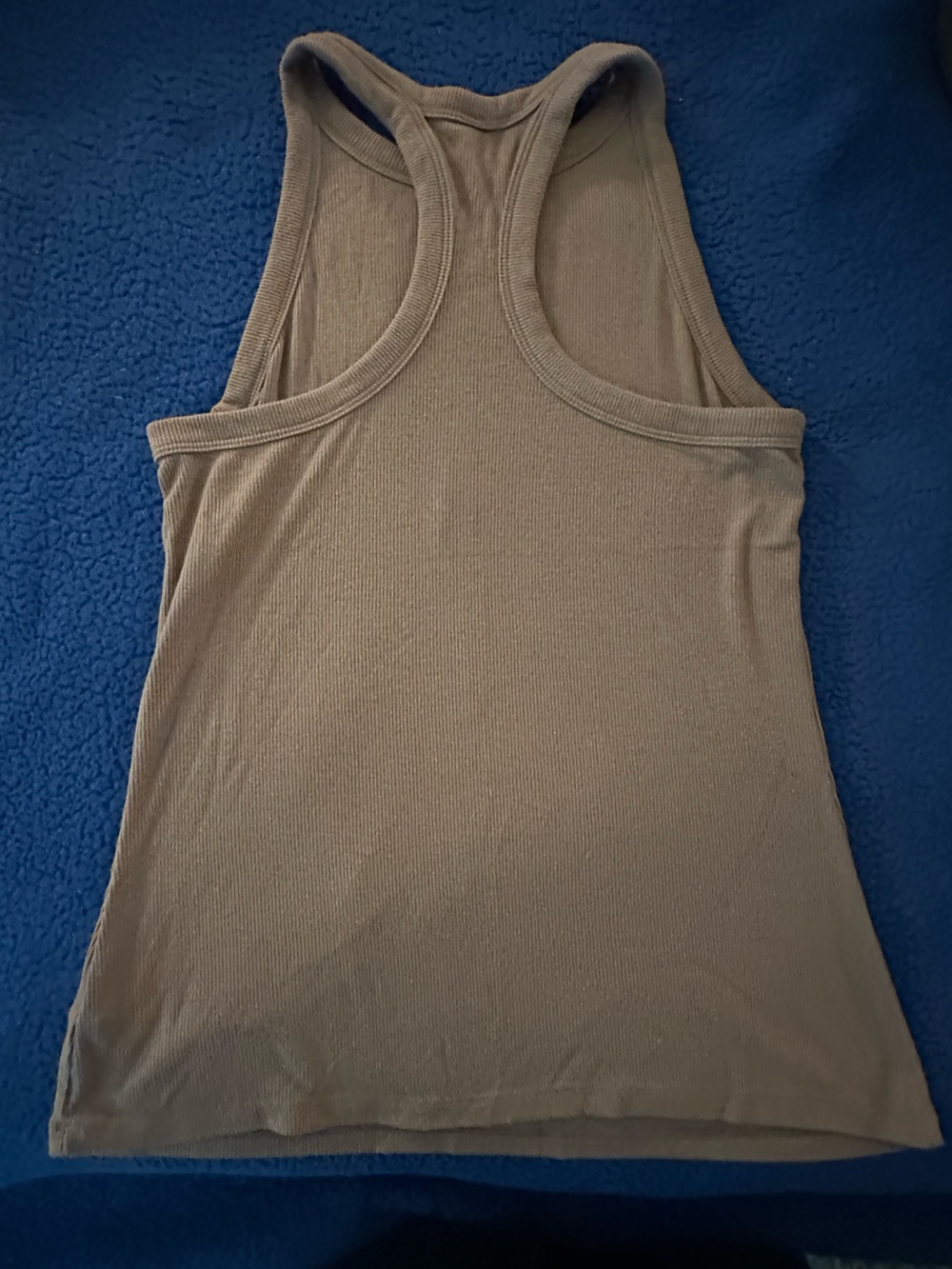 Old Navy Ribbed Racerback Tank Top - Taupe - Picture 2 of 3